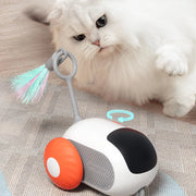 Turbo Tailcat Toy for Cats – Interactive Smart Remote Control & Self-Driving Chase Toy with Feather Accessories