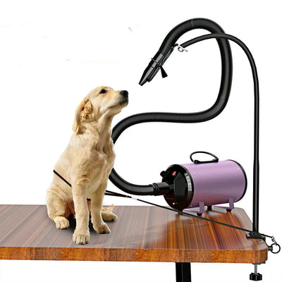 Adjustable Pet Grooming Bracket Stand – Stainless Steel Support Arm for Drying and Grooming Cats & Dogs