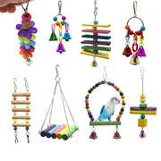 Handmade Bird Cage Toys – Colorful Parrot Accessories for Play &amp; Training