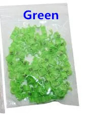 Bird Clip Rings - 100 Pcs Plastic Foot Rings for Small Birds, Multiple Sizes and Colors