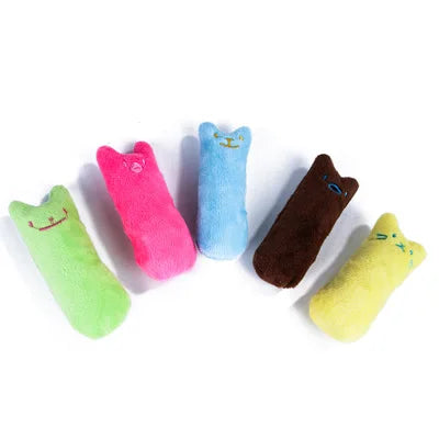 Interactive Teeth Grinding Catnip Toy – Plush Chew Toy for Cats and Kittens