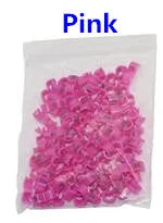 Bird Clip Rings - 100 Pcs Plastic Foot Rings for Small Birds, Multiple Sizes and Colors