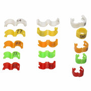 High-Quality 8mm Bird Clip Ring – Plastic Foot Rings for Bird Identification (1000 Pcs)