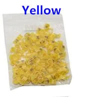 Bird Clip Rings - 100 Pcs Plastic Foot Rings for Small Birds, Multiple Sizes and Colors