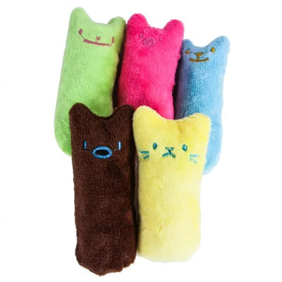 Interactive Teeth Grinding Catnip Toy – Plush Chew Toy for Cats and Kittens