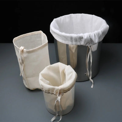 Reusable Fine Mesh Strainer Bag for Home Brewing, Nut Milk, Yogurt, and Food Filtering