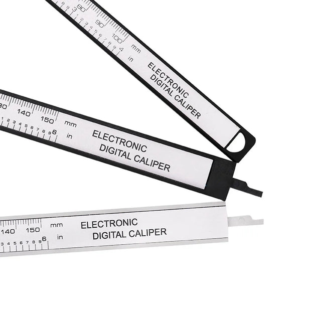 Digital Vernier Caliper - 0-150mm Plastic Measuring Tool with LCD Display