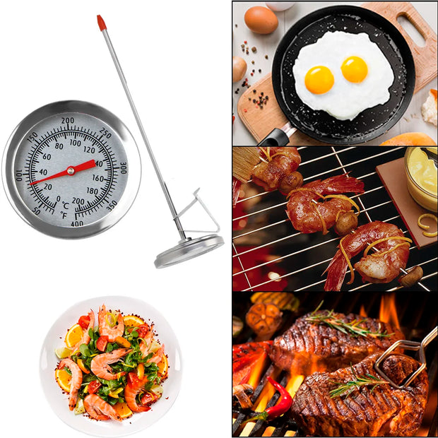 Stainless Steel Kitchen Thermometer - Accurate Temperature Measurement