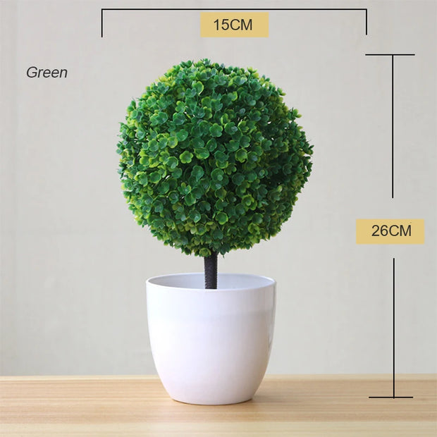 Artificial Bonsai Tree – Small Potted Simulation Plant for Table Decoration, Home, Hotel & Garden Decor