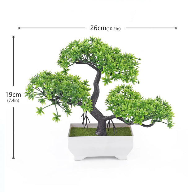 Artificial Bonsai Tree – Small Potted Simulation Plant for Table Decoration, Home, Hotel & Garden Decor