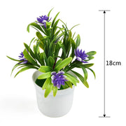 Artificial Lotus Flower Potted Plant – Simulated Plastic Bonsai Decoration for Home, Party, Office & DIY Decor (11x18cm)