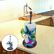 Title: Metal Toilet Paper Holder Stand - Decorative Butterfly Design