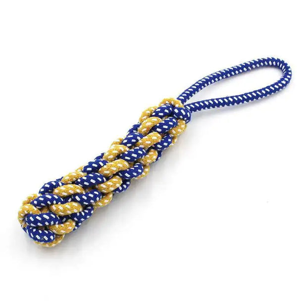 Durable Cotton Cord and Rubber Chew Toys for Dogs - Interactive Balls and Ropes