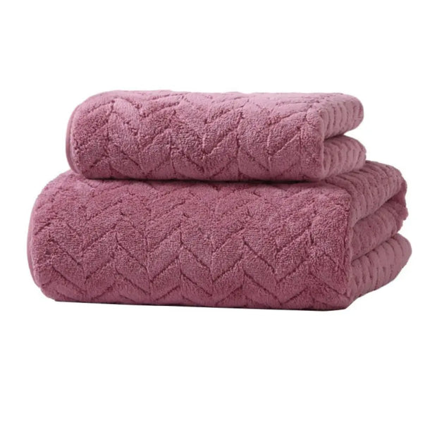 Soft Hand Towel &amp; Bath Towel Set – Quick-Drying, Absorbent, and Durable