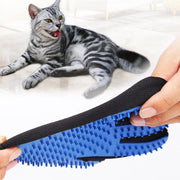 Silicone Pet Hair Remover Gloves – Cat &amp; Dog Grooming, Bathing, and Massage Brush for Easy Hair Removal