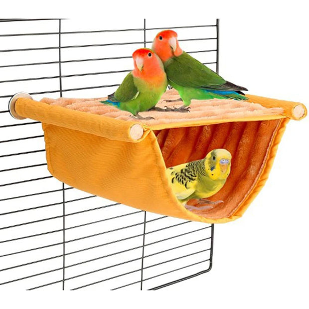 Soft & Warm Hanging Hammock for Birds – Fleece & Canvas Nest for Hamsters, Parrots & Small Pets