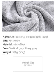 100% Bamboo Fiber Thickened Woven Towel – Soft, Absorbent, Durable, Ideal for Spa, Bath, and Gym Use