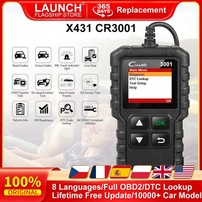 LAUNCH CR3001 OBD2 Code Reader - Engine Diagnostic Scan Tool