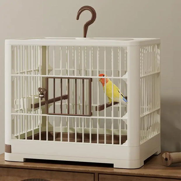 Small Bird Travel Cage – Portable Bird Carrier with Comfortable Handle, Safe & Spacious for Parrots and Parakeets