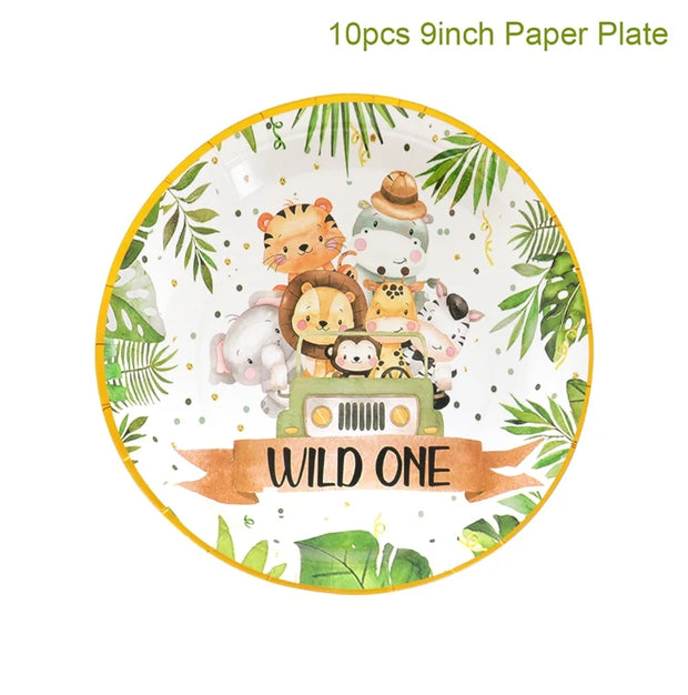 Jungle Animals Honeycomb Decorations – Safari Themed Party Supplies for Birthday, Baby Shower, Wild One, Kids & Gender Reveal