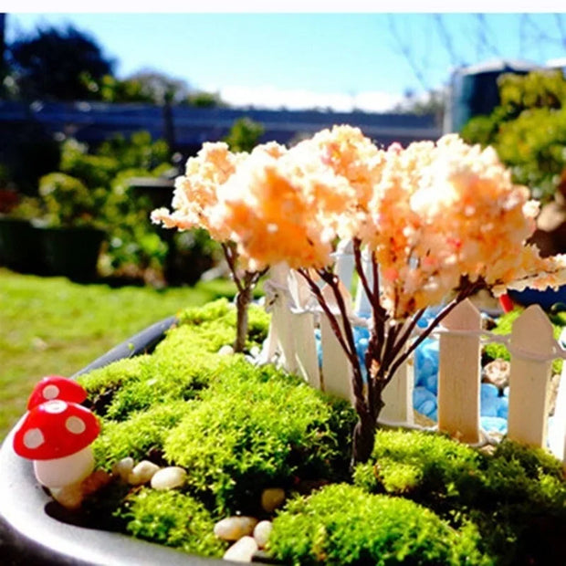 Miniature Mushroom Decor – 10/50/100pcs Fairy Garden Resin Crafts, Moss Terrarium Artificial Plant Stakes