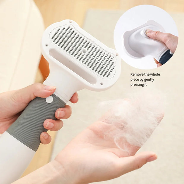 3-in-1 Pets Hair Dryer Brush Comb for Dog, Cat, Kitten, Puppy – Adjustable Wind Speed & Temperature, Safe Grooming with Mute Function