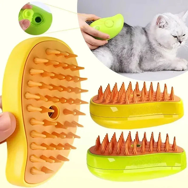 Multifunctional Cat Steamy Brush for Grooming & Massaging – Durable Pet Care Tool for Dogs & Cats