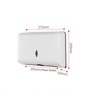 Wall Mounted Punch-Free Plastic Tissue Box – Bathroom and Kitchen Paper Dispenser