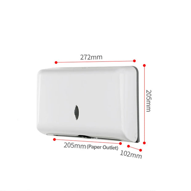 Wall Mounted Punch-Free Plastic Tissue Box – Bathroom and Kitchen Paper Dispenser