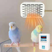 Bird Cage Heater with Adjustable Temperature – Bird Perch Stand Warmer for Exotic Pets