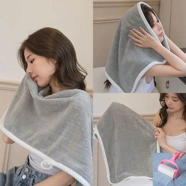 Square Spiral Bath Towel – Quick Drying, Water Absorbent, Soft &amp; Stylish for Daily Use