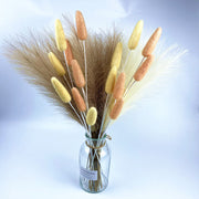 10PCS 55CM Fluffy Pampas Grass – Boho Wedding, Party & Home Decor Artificial Flowers