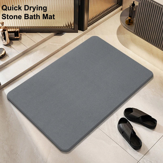 Yinzam Diatomaceous Earth Bath Mat – Quick Drying, Eco-Friendly, Non-Slip Stone Bath Mat