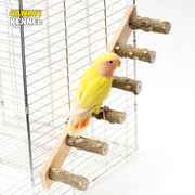 Pet Bird Steps - Wooden Bird Perch Ladder for Cage Accessory