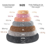 Breathable Donut Shaped Pet Bed – Cozy Round Cushion for Cats and Dogs