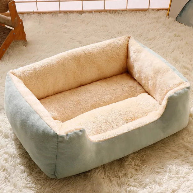 Plush Cat Bed, Comfortable Pet Cushion for Cats and Kittens, Breathable and Soft, Available in S, M, L Sizes