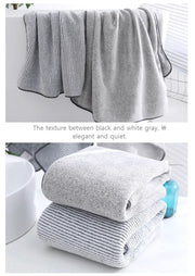 100% Bamboo Fiber Thickened Woven Towel – Soft, Absorbent, Durable, Ideal for Spa, Bath, and Gym Use