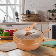 Ceramic Wok with Lid – Non-Stick, Multi-Functional Cooking Pan