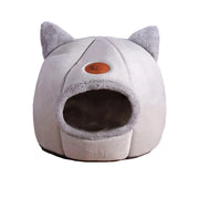 Breathable Removable Cat Bed - Winter Warm Cat House with Non-Slip Bottom