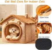 Cozy Cotton Pet House - Warm Indoor Bed for Cats and Dogs