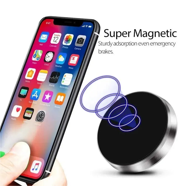 Luxe Home & Pet Co. Magnetic Car Phone Holder – Universal Dashboard Mount with Powerful Magnet & Suction Cup for iPhone, Samsung & All Phones