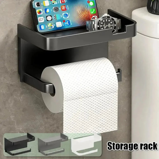 HOMEFISH Plastic Tissue Holder – Compact &amp; Versatile Wall-Mounted Organizer