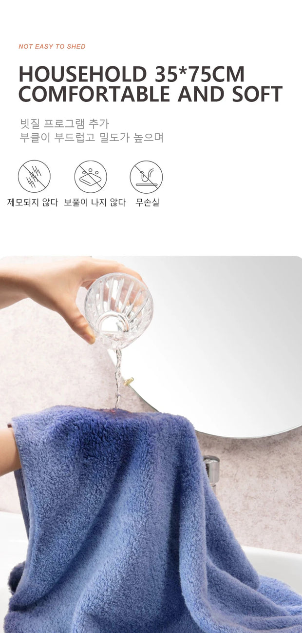 Combed Cotton Absorbent Towel – Soft, Quick-Drying, and Durable