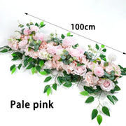 100cm DIY Wedding Flower Wall Decor – Silk Peony & Rose Artificial Flower Arrangement for Backdrop, Arch Decoration