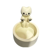 Cartoon Cat Candle Holder – Cute Resin Tea Light Holder for Home, Office, and Desktop Decor – Warm Paws Design