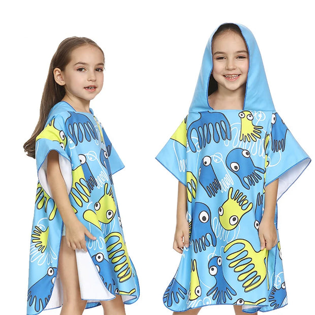 Cartoon Microfiber Quick-Dry Bath Towel – Soft, Absorbent, and Fun for Kids and Adults