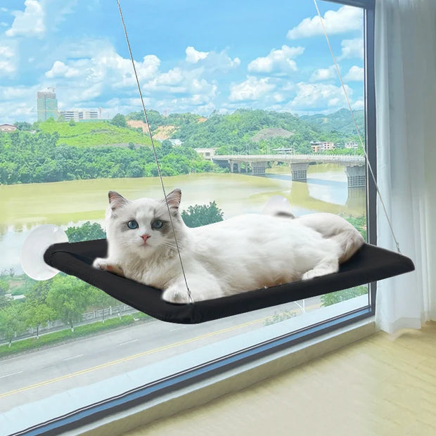 Suction Cup Hanging Cat Nest - Space-Saving Breathable Cat Bed