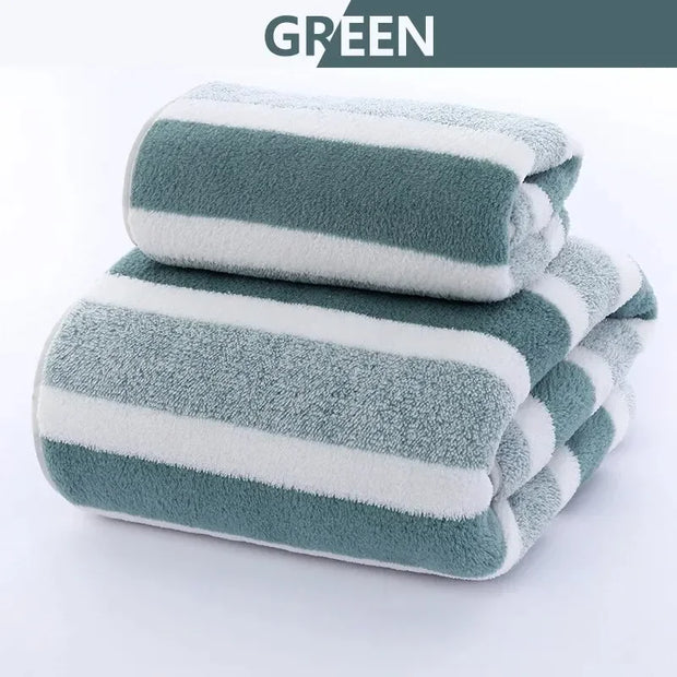 Velvet Fabric Soft Absorbent Face Towel - Thickened, Quick-Drying, and Gentle for Daily Use