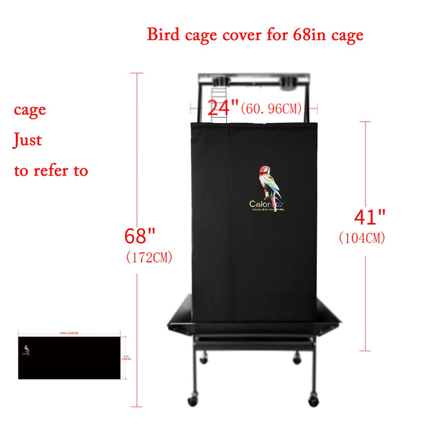 Colorday Bird Cage Cover for Play Top Cages – Breathable, High Shading Rate Cover