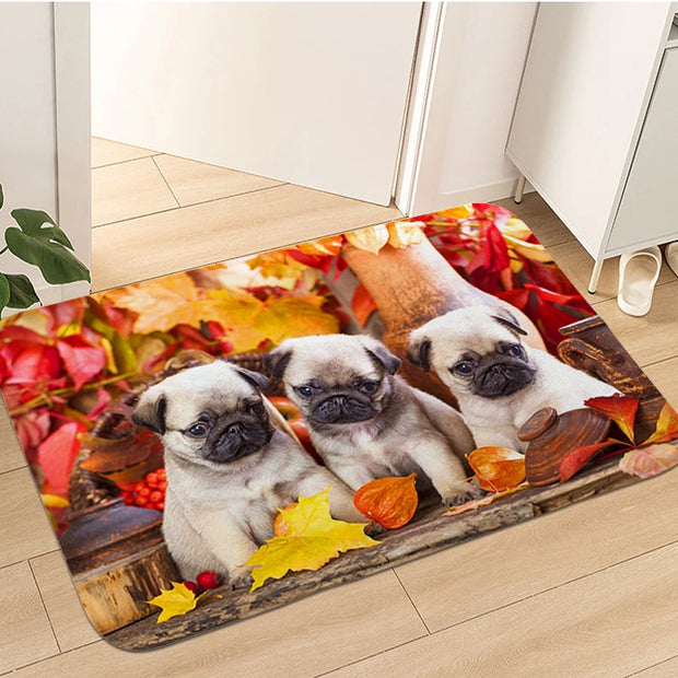 Modern Cartoon Printed Suede Carpet – Anti-Slip, Wrinkle-Resistant, Available in Multiple Sizes